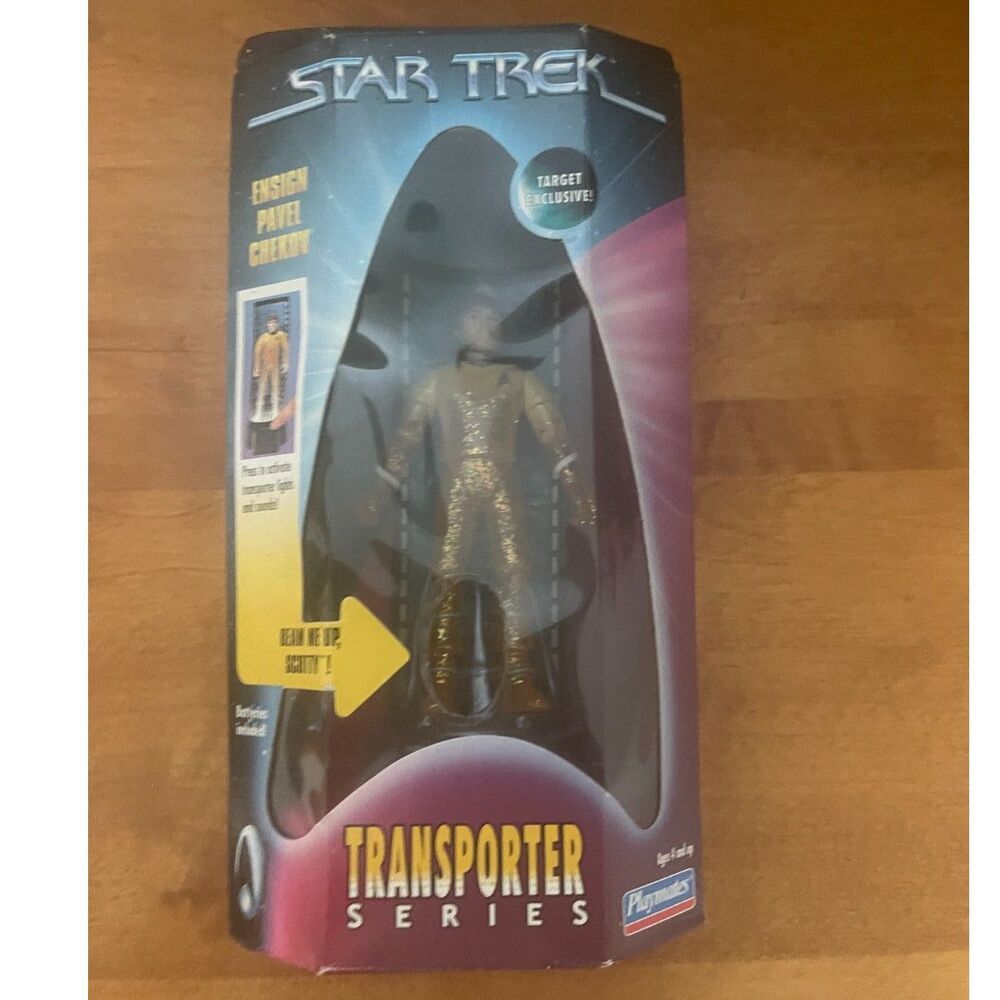 Star Trek Playmates Transporter Series ENSIGN PAVEL CHEKOV 5" figure IN BOX